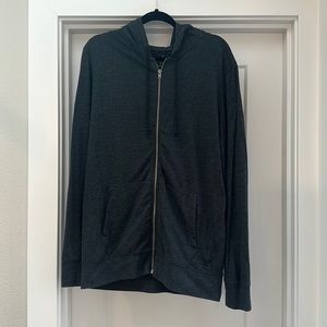 Men’s Charcoal Zip Hoodie